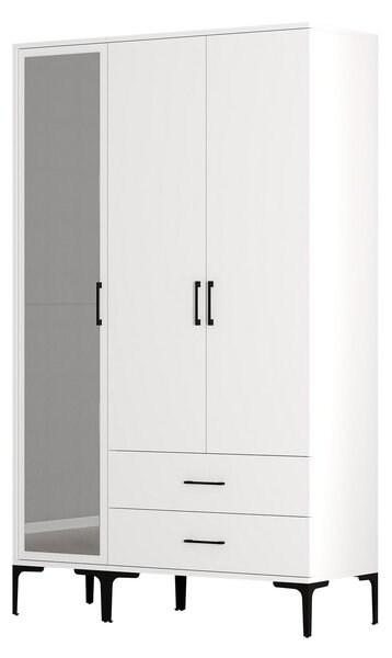 Šatní skříň Kiara RT (bílá). Akce -25%