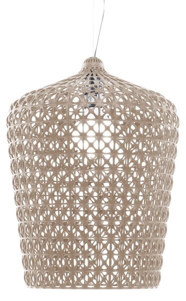 Závěsná svítidlo Kartell, Kabuki, Šedá, Obývací pokoj, Plast, Design