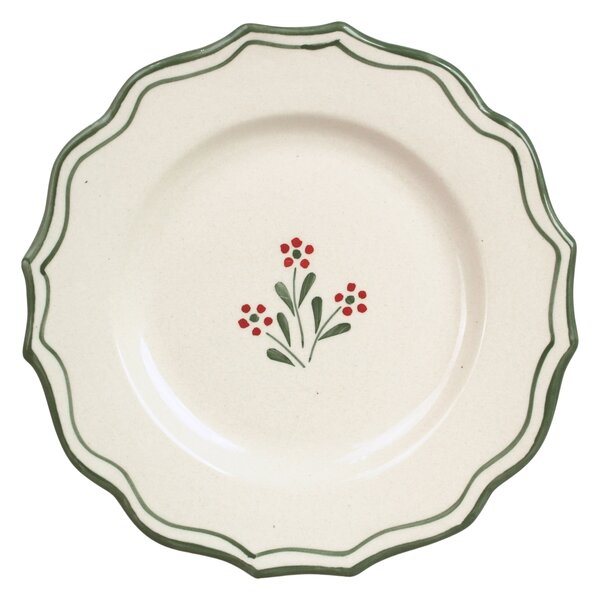 Talíř Esther Wildflower Green Ø 21,5 cm
