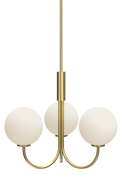 Lustry Herstal, Ballon, stmívatelné, Zlatá / mosazná, Obývací pokoj, Sklo, Moderní