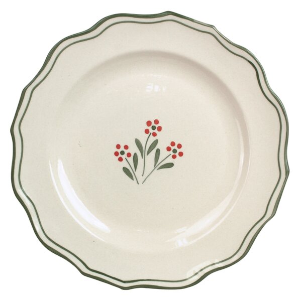 Talíř Esther Wildflower Green Ø 28,5 cm