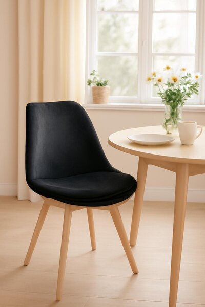 Ekspand | Křeslo WF1058 - Černé - Moderní design - Ergonomické - Skandinávský styl