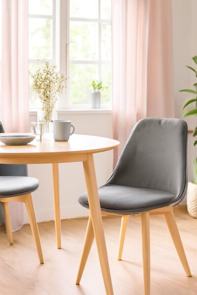 Ekspand | Židle Velvet WF1058 - šedá - moderní design - ergonomická a pohodlná