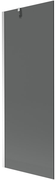 Mexen Next, vanová zástěna 1-křídlová 70 x 150 cm, fixní křídlo, 6 mm šedé sklo, chromový profil, 895-070-000-00-40-01