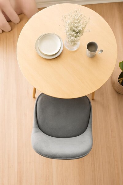 Ekspand | Židle Velvet WF1058 - šedá - moderní design - ergonomická a pohodlná