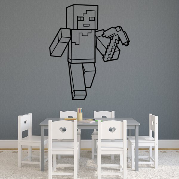 Samolepka Minecraft s kuší