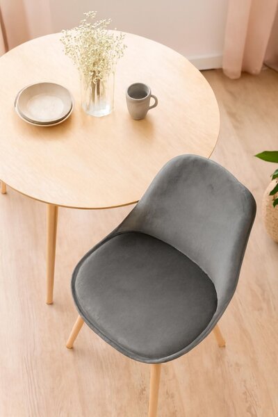 Ekspand | Židle Velvet WF1058 - šedá - moderní design - ergonomická a pohodlná