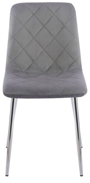 Furnitex čalounená židle K6-FX (S) Šedá-Stříbrná R91