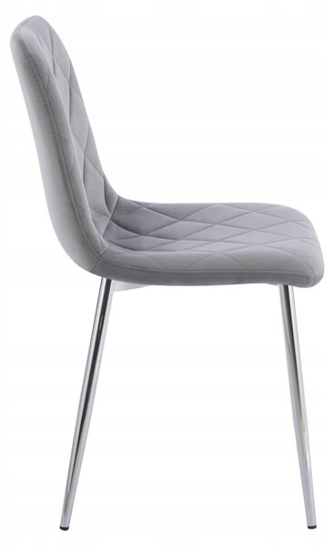 Furnitex čalounená židle K6-FX (S) Šedá-Stříbrná R91