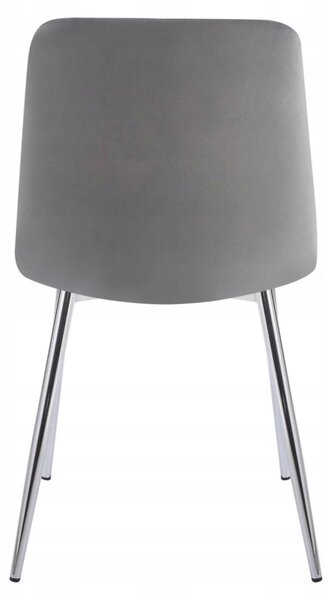 Furnitex čalounená židle K6-FX (S) Šedá-Stříbrná R91