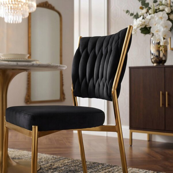 Furnitex Židle S Čalouněním Z Sametu K45-FX Riviera 100 Černý