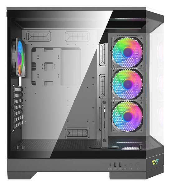 Počítačová skříň Darkflash DQX90 (černá) DarkFlash