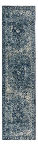 Flair Rugs, Běhoun Manhattan Antique Blue, 60x230, modrá, chodba / předsíň