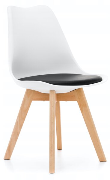 - Skandinávská elegantní židle DUBLIN BARVA: bílo-černá