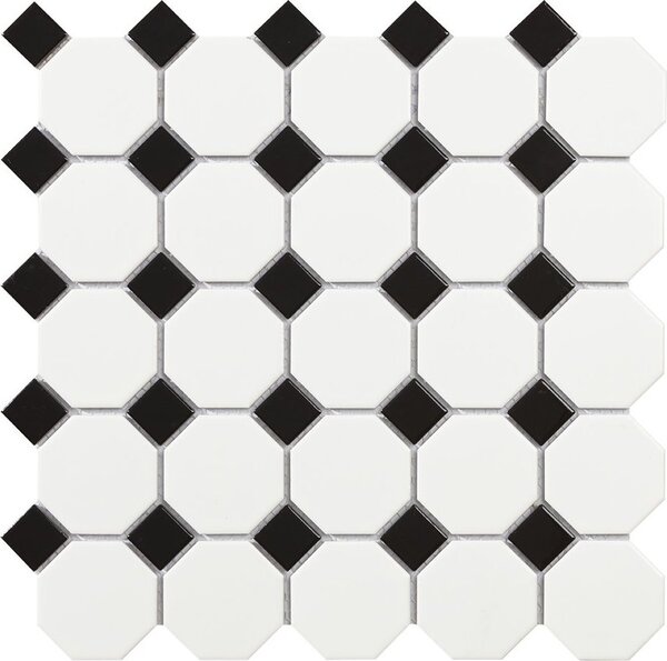 Intermatex TECH mozaika Octogon White Matt 29,5x29,5 INT076