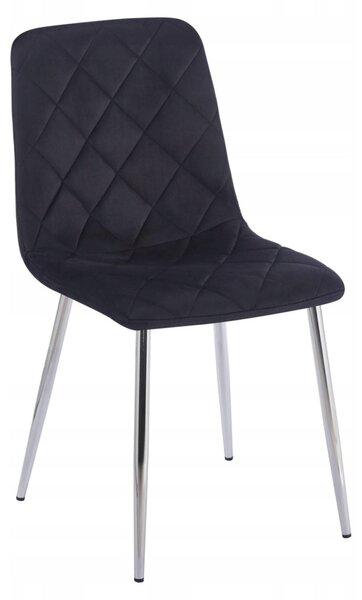 Furnitex Židle S Čalouněním Z Sametu K6-FX (S) Riviera 100 Černá