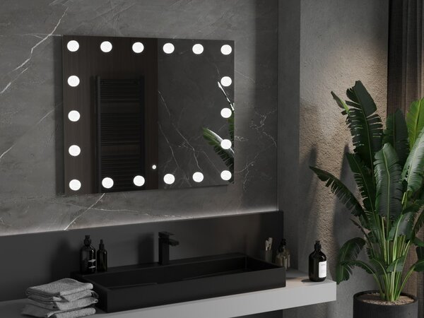 Mexen Dona, LED koupelnové zrcadlo s podsvícením 100 x 80 cm, 6000K, ochrana proti zamlžování, 9818-100-080-611-00