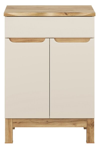 Comad Skříňka pod umyvadlo Bali Nature s deskou 60 cm kašmírová/dub wotan