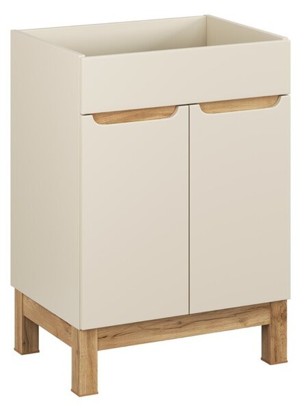 Comad Skříňka pod umyvadlo Bali 2D 60 cm kašmír/dub wotan