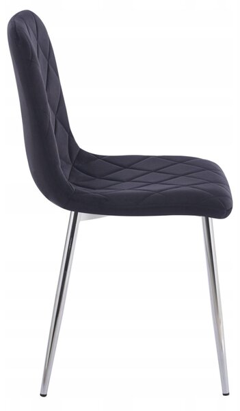 Furnitex Židle S Čalouněním Z Sametu K6-FX (S) Riviera 100 Černá
