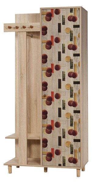 Předsíňová stěna Gardin 521 (dub sonoma). Akce -24%
