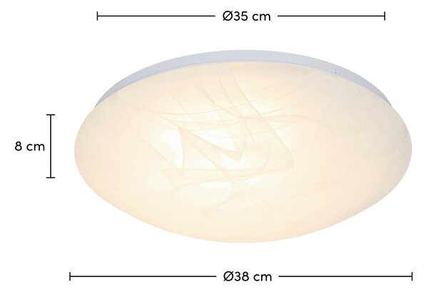 STROPNÍ LED SVÍTIDLO, 38/8 cm Boxxx - Stropní svítidla