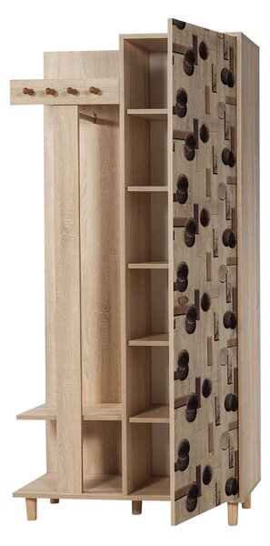 Předsíňová stěna Gardin 522 (dub sonoma). Akce -24%