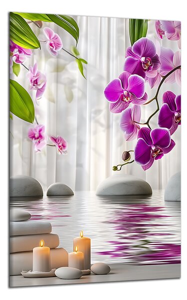 Obraz na plátně Orchideje nad hladinou , jednodílný 4043AX
