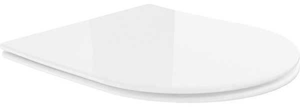 Mexen deska s pomalým zavíráním slim, duroplast, bílý lesk - 39040100