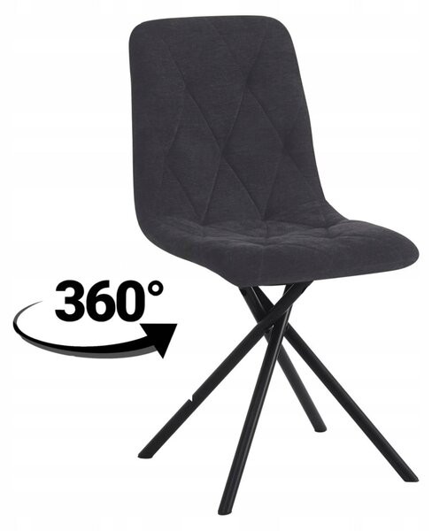 Furnitex čierne křeslo 360°