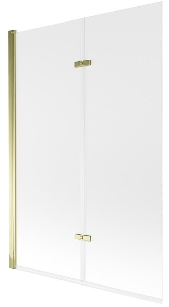 Mexen Castor vana opona 2křídlová 120 x 150 cm, mat, zlatá - 892-120-002-50-30