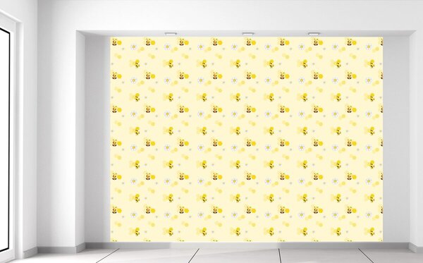 Gario Fototapeta Malá žlutá včelka Materiál: Latexová, Velikost: 200 x 150 cm