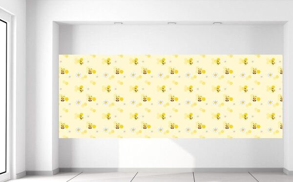 Gario Fototapeta Malá žlutá včelka Materiál: Latexová, Velikost: 268 x 100 cm