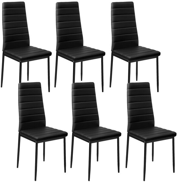 6 jídelních židlí, syntetická kůže