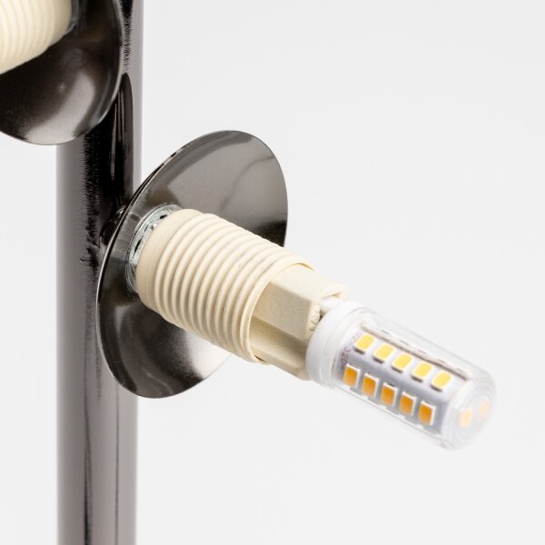 Brilagi - LED Stolní lampa MILLA 4xG9/3W/230V černý chrom/kouřová