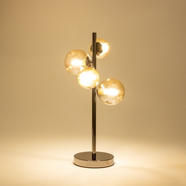Brilagi - LED Stolní lampa MILLA 4xG9/3W/230V černý chrom/zlatá