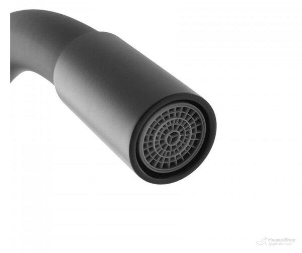 Gamma Flex 2000, stojánková dřezová baterie s flexibilním ramenem, černá matná, GMA-BFX-2000BK