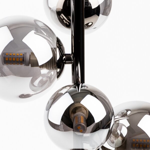 Brilagi - LED Stolní lampa MILLA 4xG9/3W/230V černý chrom/kouřová