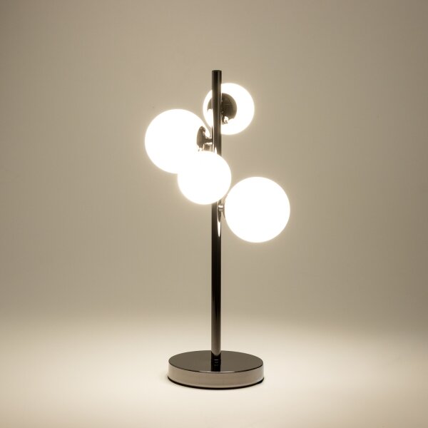 Brilagi - LED Stolní lampa MILLA 4xG9/3W/230V černý chrom/bílá