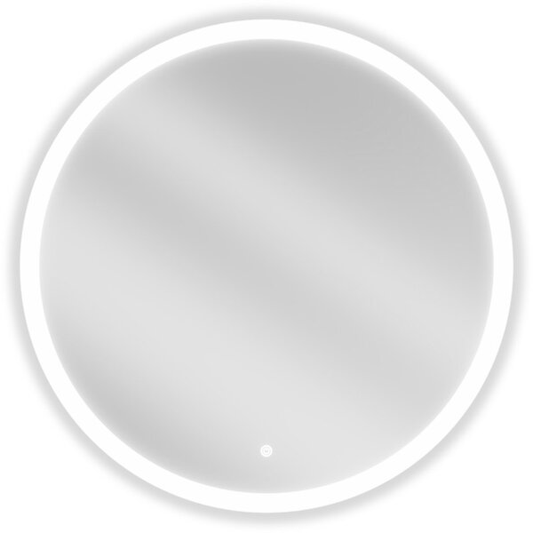 Mexen Oro, kulaté LED podsvícené koupelnové zrcadlo 80 cm, 6000K, topná podložka proti zamlžování, 9824-080-080-611-00