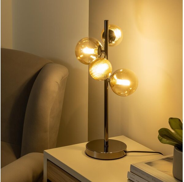 Brilagi - LED Stolní lampa MILLA 4xG9/3W/230V černý chrom/zlatá