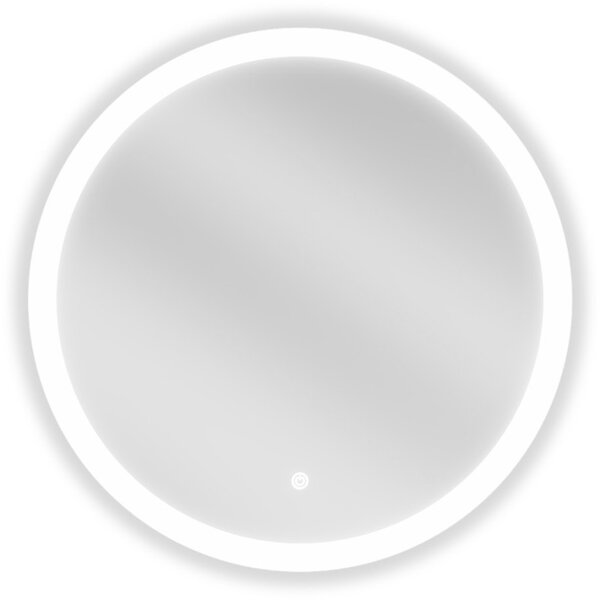 Mexen Oro, kulaté LED podsvícené koupelnové zrcadlo 60 cm, 6000K, topná podložka proti zamlžování, 9824-060-060-611-00