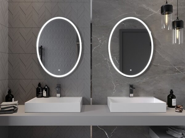 Mexen Elz koupelnové zrcadlo s podsvícením 60 x 80 cm, LED 6000K, antifog - 9802-060-080-611-00