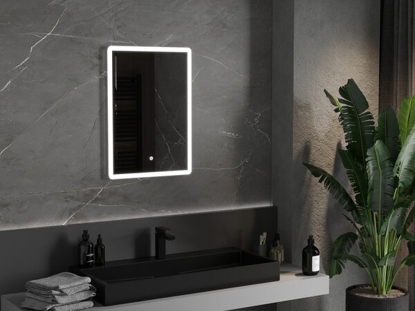Mexen Navia koupelnové zrcadlo osvětlené 50 x 70 cm, LED 6000K, proti mlze - 9803-050-070-611-00