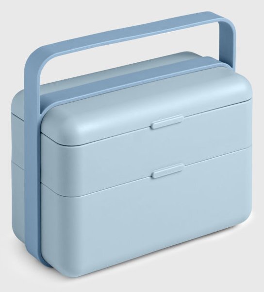 Box na obědy 2 patra BAULETTO modrý Blim+ (barva-modrá)