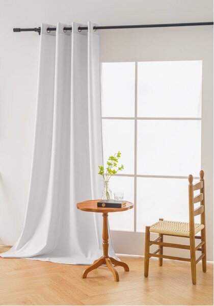 Závěs OXFORD LIGHT 140x250 cm, bílý Zavěšení: Řasící páska