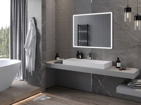 Mexen Navia osvětlené koupelnové zrcadlo 100 x 80 cm, LED 6000K, proti mlze - 9803-100-080-611-00