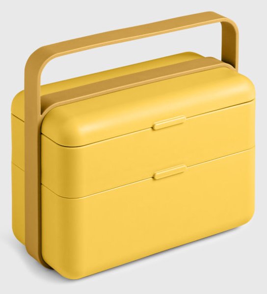Box na obědy 2 patra BAULETTO žlutý Blim+ (barva-žlutá)