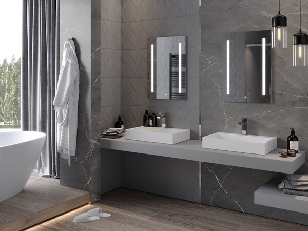 Mexen Remi osvětlené koupelnové zrcadlo 50 x 70 cm, LED 6000K, protimlžící - 9804-050-070-611-00