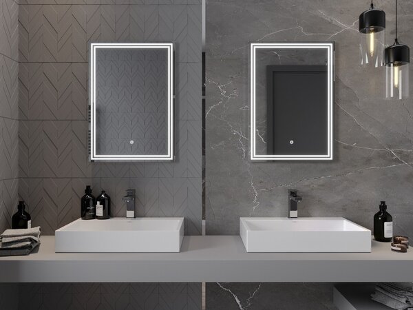 Mexen Taco koupelnové zrcadlo s podsvícením 50 x 70 cm, LED 6000K, proti zamlžení - 9805-050-070-611-00